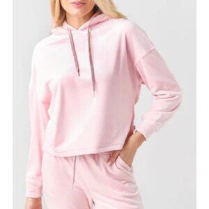 Ugg Pullover Hoodie Size XS Pink Plush Belden Velvet Fleece Cozy